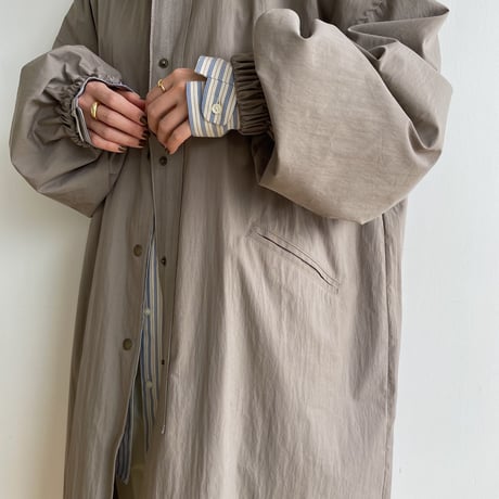 【nokcha original】s/s long coach jacket/graige_no0284