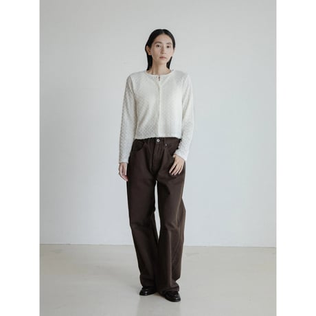 《予約販売》jacquard pattern knit cardigan/2colors_nt2399