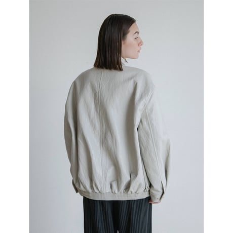 《予約販売》mannish glossy leather like jacket/2colors_no0507