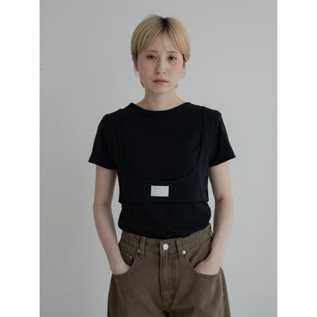 【NOKCHA original】layered label tee/3colors_nt2301