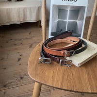 《予約販売》square buckle leather belt/3colors_na0230