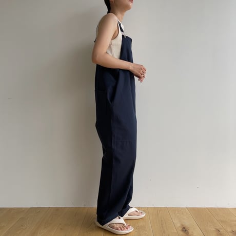 【nokcha original】material over all/navy_np0831