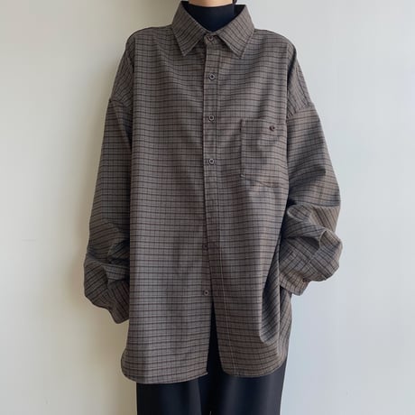 《予約販売》check over mannish shirt/2colors(unisex)_nb0208