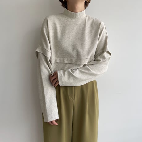 【nokcha original】layered tee/3colors_nt1068