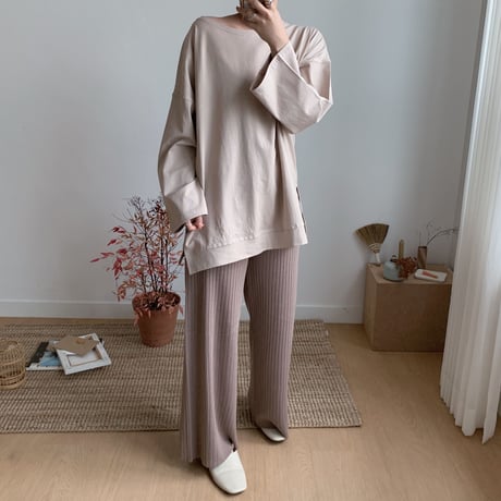 relax knit pants/2colors_np0044