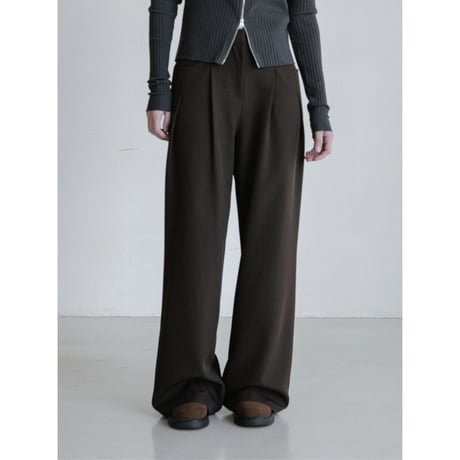 《予約販売》front accent tuck wide pants/2colors_np1203