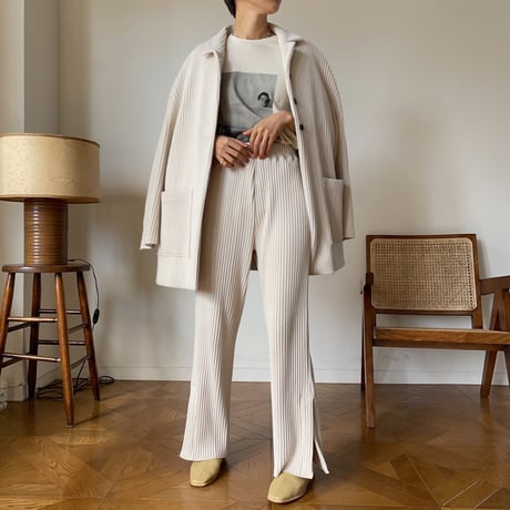 【nokcha original】over lib jacket/ ivory_no0150