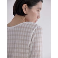 《予約販売》check sheer tops/2colors_nt2520