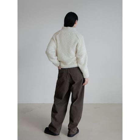 《予約販売》zip up soft knit pullover/2colors_nt2194