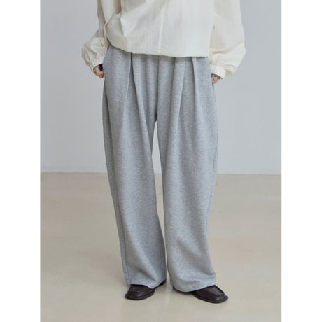 《予約販売》tuck oval sweat pants_np1207