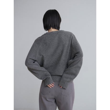《予約販売》v neck soft knit tops/2colors_nt2498