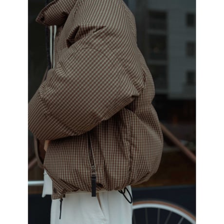 【 RESTOCK 】【NOKCHA original】mannish down jacket/check_no0477