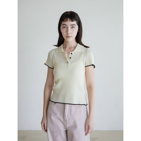 《予約販売》accent color lib knit tops/2colors_nt2581