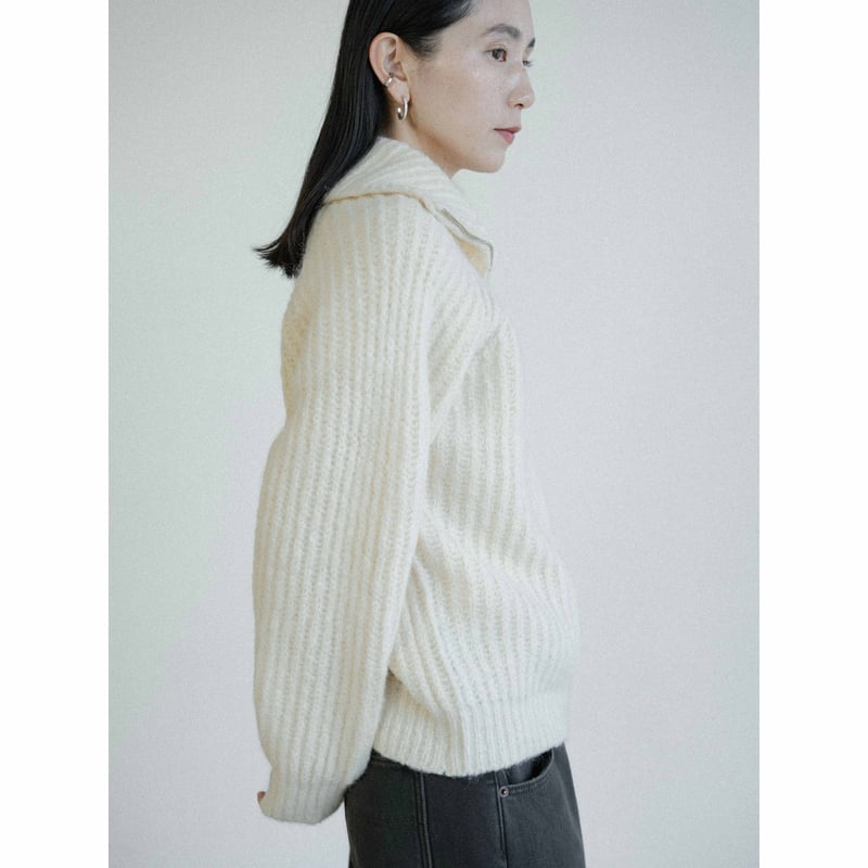 予約販売》zip up over knit tops/2colors_nt2447 | NO