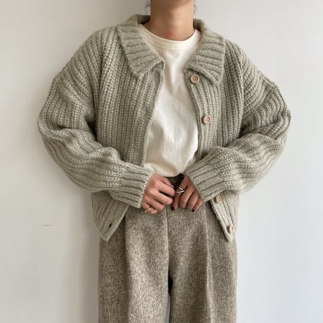 《予約販売》collar knit cardigan/3colors_nt1151