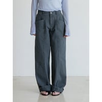 《予約販売》center press accent pants/2colors_np1250