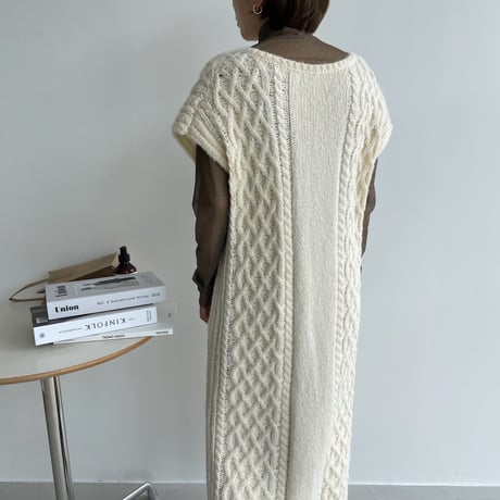《予約販売》long knit vest/2colors_nt1090