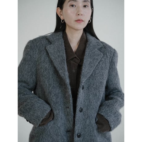 《予約販売》quilting linner mohair like jacket/2colors_no0494