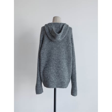 《予約販売》melange over knit hoodie/2colors(unisex)_nt2482