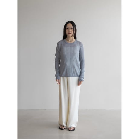 《予約販売》back accent linen knit tops/3colors_nt2050