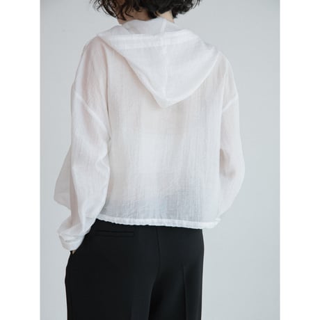 《予約販売》sheer hoodie shirt/2colors_nb0393