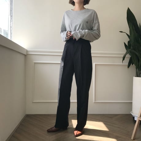 ストライプロングスラックス/2colors