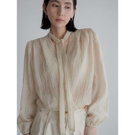 《予約販売》rincl sheer cache-coeur blouse/2colors_nb0296