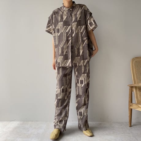 【nokcha original】vintage pattern blouse_nt0949