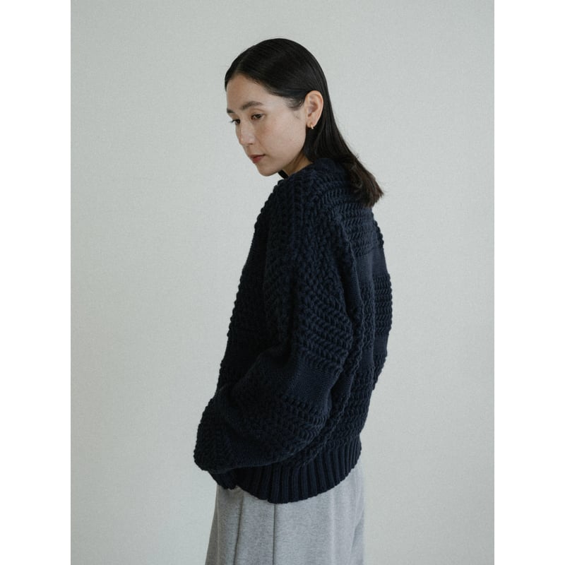 予約販売》2way zip knit cardigan/2colors_nt2437 | N
