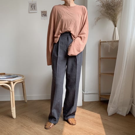 《予約販売》straight long pants/2colors_np0057