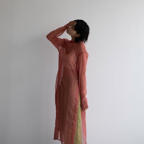 【nokcha original】slit sheer ops/2colors_nd0123