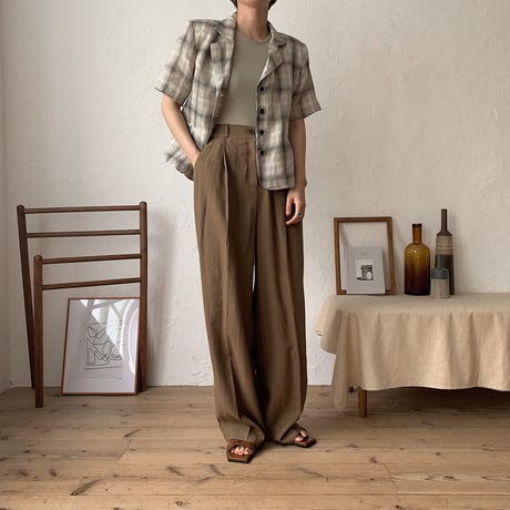 《予約販売》s/s check jacket/2colors_no0089
