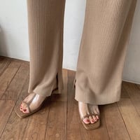 【nokcha original】quality linen knit pants/beige_np0211