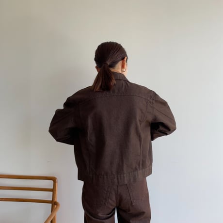 《予約販売》brown denim jacket_no0245