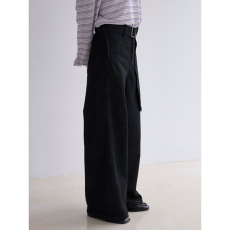 《予約販売》belt set indigo denim pants_nj0181