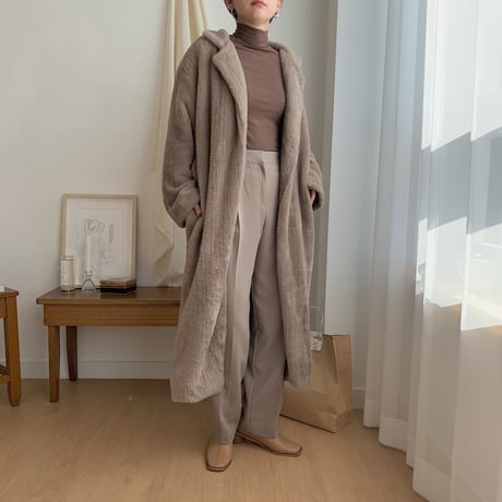 ✳︎予約販売✳︎shaggy gown coat_no0044
