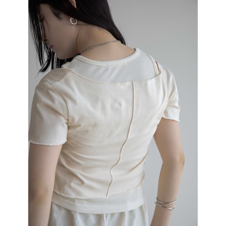 《予約販売》2set material layered tee/2colors_nt2046