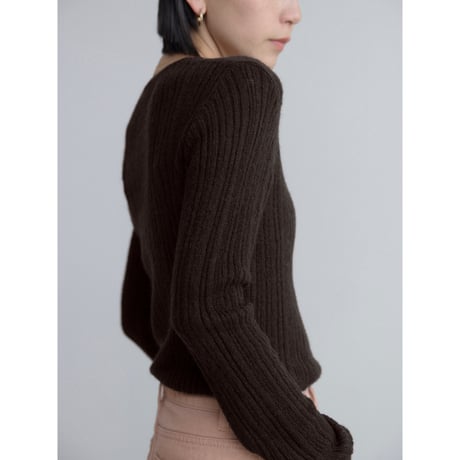 《予約販売》sheer lib knit tops/3colors_nt2493