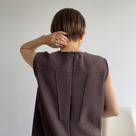 【nokcha original】quality lady jumpsuit/deep brown_np0423