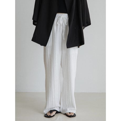 《予約販売》jacquard lacy pants/2colors_np1111
