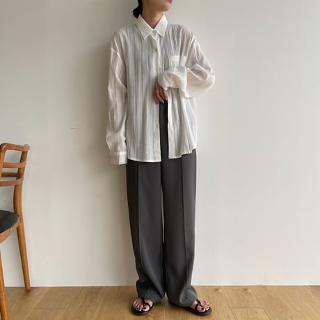 《予約販売》rincl over sheer shirt/2colors_nb0077