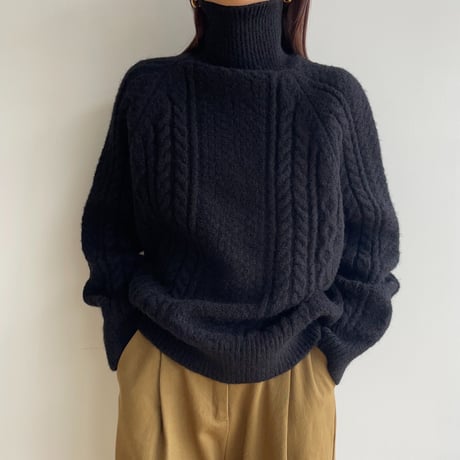 《予約販売》cable simply knit/3colors_nt1551