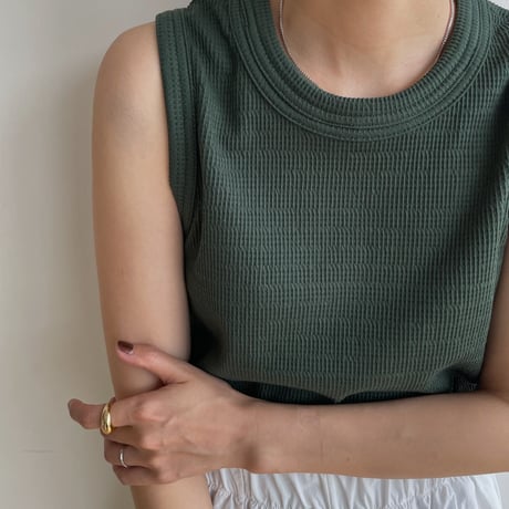 【nokcha original】jacquard tank top/3colors_nt1722