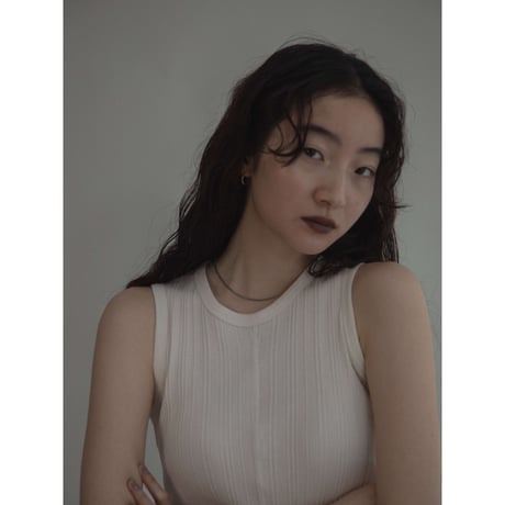 【nokcha original】natural lib tank top/2colors_nt1980