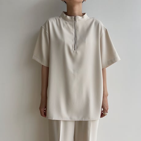 【nokcha original】zip blouse/2colors_nb0158