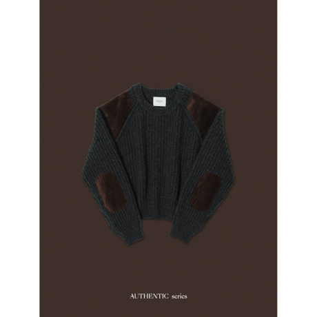 【 5th RESTOCK IVORY 2月3日順次発送】- AUTHENTIC series - vintage like accent knit/3olors_an0048