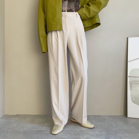 《予約販売》s/s two tuck wide pants/2colors_np0357