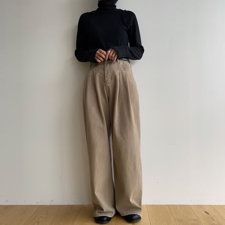 【nokcha original】accent jacquard high neck tops/ 3colors_nt1881
