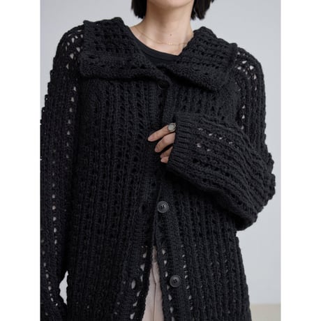 《予約販売》crochet 2way knit cardigan/2colors_nt2500