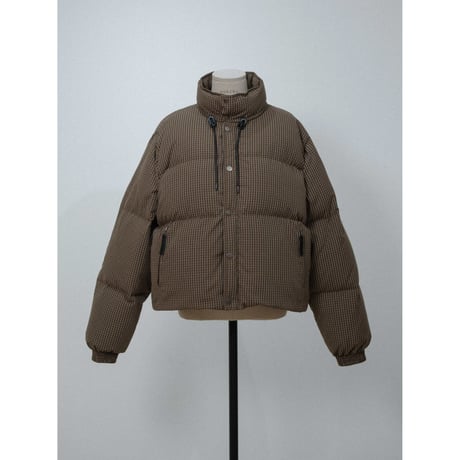【 RESTOCK 】【NOKCHA original】mannish down jacket/check_no0477